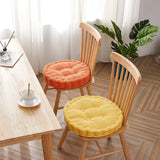 NNEAGS 4X Orange Round Cushion Soft Leaning Plush Backrest Throw Seat Pillow Home Office Decor