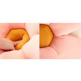 NNEAGS 2X Pink Daisy Flower Shape Cushion Soft Leaning Bedside Pad Floor Plush Pillow Home Decor
