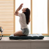 NNEAGS Green Lounge Floor Recliner Adjustable Gaming Sofa Bed Foldable Indoor Outdoor Backrest Seat Home Office Decor