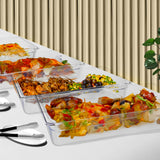 NNEAGS 100mm Clear Gastronorm GN Pan 1/1 Food Tray Storage Bundle of 4