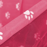 NNEAGS Waterproof Pet Booster Car Seat Breathable Mesh Safety Travel Portable Dog Carrier Bag Pink