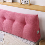 NNEAGS 2X 180cm Pink Triangular Wedge Bed Pillow Headboard Backrest Bedside Tatami Cushion Home Decor