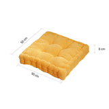 NNEAGS Yellow Square Cushion Soft Leaning Plush Backrest Throw Seat Pillow Home Office Decor