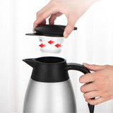 NNEAGS 1.5L Silver Color 3-Layer Stainless Steel Vacuum Durable Thermal Flask