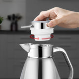 NNEAGS 2X 2.3L Stainless Steel Kettle Insulated Vacuum Flask Water Coffee Jug Thermal