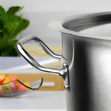 NNEAGS 130L 18/10 Stainless Steel Stockpot with Perforated Stock pot Basket Pasta Strainer