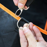 NNEAGS 2X 600D Oxford Cloth Waterproof Dog Car Cover Back Seat Protector Hammock Pet Mat Black