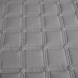 NNEAGS Grey 153cm Wide Mattress Cover Thick Quilted Stretchable Bed Spread Sheet Protector with Pillow Covers