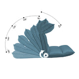 NNEAGS Green Lounge Recliner Lazy Sofa Bed Tatami Cushion Collapsible Backrest Seat Home Office Decor