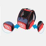 NNEAGS Red Pet Carrier Backpack Breathable Mesh Portable Safety Travel Essentials Outdoor Bag