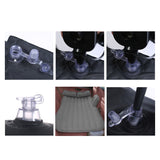 NNEAGS Grey Stripe Inflatable Car Mattress Portable Camping Rest Air Bed Travel Compact Sleeping Kit Essentials