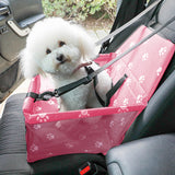 NNEAGS Waterproof Pet Booster Car Seat Breathable Mesh Safety Travel Portable Dog Carrier Bag Pink