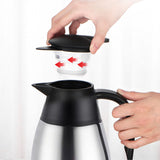 NNEAGS 2.0L Silver Color 3-Layer Stainless Steel Vacuum Durable Thermal Flask