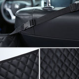 NNEAGS Black Leather Car Storage Portable Hanging Organizer Backseat Multi-Purpose Interior Accessories Bag