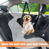 NNEAGS 600D Oxford Cloth Waterproof Dog Car Cover Back Seat Protector Hammock Non-Slip Pet Mat Black