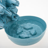 NNEAGS 19.5 cm Blue Plastic Plant Pot Self Watering Planter Flower Bonsai Outdoor Garden Decor Set of 2
