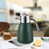 NNEAGS 1.2L Stainless Steel Kettle Insulated Vacuum Flask Water Coffee Jug Thermal Green