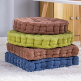 NNEAGS 4X Blue Square Cushion Soft Leaning Plush Backrest Throw Seat Pillow Home Office Decor