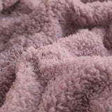 NNEAGS 2X Throw Blanket Warm Cozy Double Sided Thick Flannel Coverlet Fleece Bed Sofa Comforter Purple