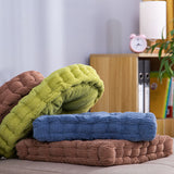 NNEAGS 2X Green Round Cushion Soft Leaning Plush Backrest Throw Seat Pillow Home Office Decor