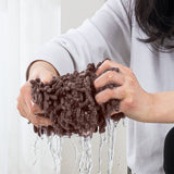 NNEAGS 80x12 Coffee Microfiber Flat Mop Floor Cleaning Pads Rotating Dust Remover