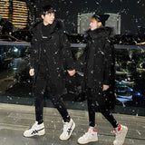 NNEAGS abbee Black Large Winter Fur Hooded Thick Overcoat Jacket Stylish Lightweight Quilted Warm Puffer Coat