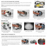 NNEAGS 50L Stainless Steel Stock Pot with One Steamer Rack Insert Stockpot Tray