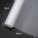 NNEAGS 2X 30x500cm Transparent Kitchen Drawer Cabinet Multi Use Liner Non Slip Mat