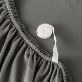 NNEAGS 2-Seater Grey Sofa Cover Couch Protector High Stretch Lounge Slipcover Home Decor