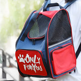 NNEAGS Red Pet Carrier Backpack Breathable Mesh Portable Safety Travel Essentials Outdoor Bag