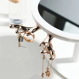 NNEAGS 2X White Antler LED Light Makeup Mirror Tabletop Vanity Home Decor