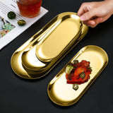 NNEAGS Silver Nordic Oval Plate Set Small, Medium, and Large for 3 Pieces Kitchen Essentials