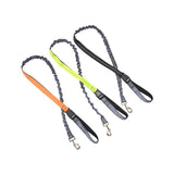 NNEAGS 2X Orange Adjustable Hands-Free Pet Leash Bag Dog Lead Walking Running Jogging Pet Essentials