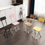 NNEAGS Yellow Foldable Chair Space Saving Lightweight Portable Stylish Seat Home Decor