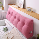 NNEAGS 2X 180cm Pink Triangular Wedge Bed Pillow Headboard Backrest Bedside Tatami Cushion Home Decor