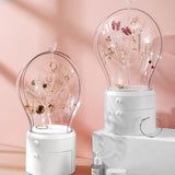 NNEAGS 2X White 360 Degree Rotating LED Light 2 Layered Jewelry Storage Box Waterproof Dustproof Accessories Organiser