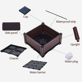 NNEAGS 2X 160cm Raised Planter Box Vegetable Herb Flower Outdoor Plastic Plants Garden Bed Deepen