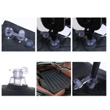 NNEAGS Black Ripple Inflatable Car Mattress Portable Camping Air Bed Travel Sleeping Kit Essentials