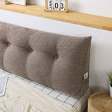 NNEAGS 2X 180cm Coffee Triangular Wedge Bed Pillow Headboard Backrest Bedside Tatami Cushion Home Decor