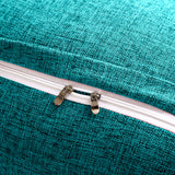 NNEAGS 2X 100cm Blue Green Triangular Wedge Bed Pillow Headboard Backrest Bedside Tatami Cushion Home Decor