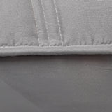 NNEAGS Grey 153cm Wide Mattress Cover Thick Quilted Stretchable Bed Spread Sheet Protector with Pillow Covers