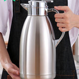 NNEAGS 1.8L Stainless Steel Kettle Insulated Vacuum Flask Water Coffee Jug Thermal