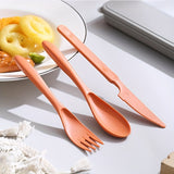 NNETM 3-in-1 Camping Utensil Set with Case