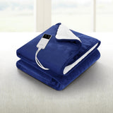 NNETM Heated Electric Throw Blanket - Double-Sided Flannel