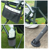NNETM Portable Folding Recliner Chair with Side Pocket