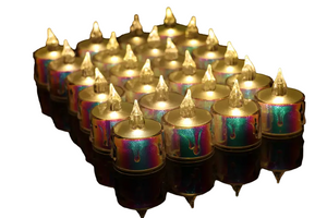 NNETM Radiant Glow: Set of 24 LED Electronic Candles