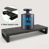 NNETM Ultimate Monitor Stand Riser: USB Hub, Data Port, and TYPE-C Charging Powerhouse