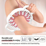 NNETM 12-Wheel 360° Muscle Roller - Leg, Calf, Arm Massager(White)