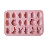 NNETM Silicone Easter Egg Rabbit Candy Mold