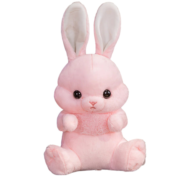NNETM Adorable Long-Eared Bunny Plush Pillow Toy